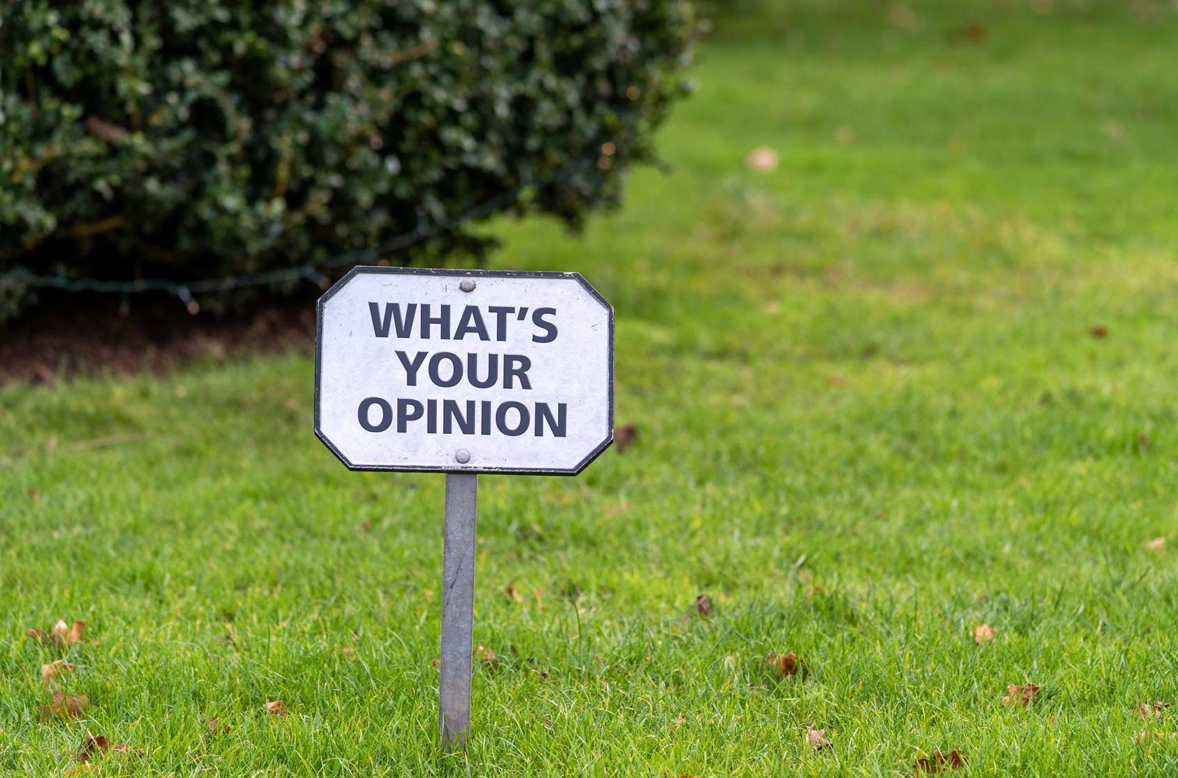 Image on an opinion sign
